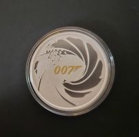 Silberunze James Bond 007