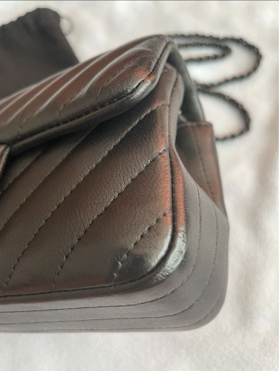 Chanel Borse da donna: Chanel Classic Chevron Extra-mini Flap Bag Black – Usato da Zollikofen venduto da Bagsandproms 3