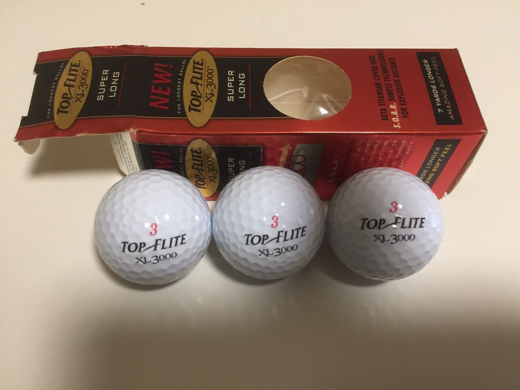 Mazze & Set: 3x Golfbälle-super long,Top Flite-Neu! – Nuovo e nell'imballaggio originale da Bolligen venduto da Astrophysiker06 4