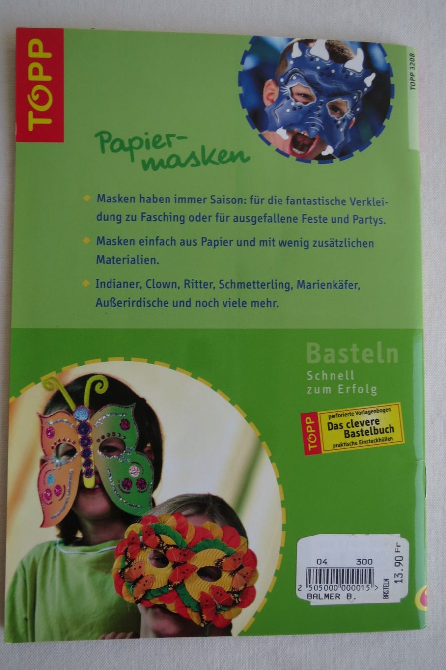 Libri: Papier-Masken Bastelheft viele Ideen – Usato da Herisau venduto da fan_h9qj 1