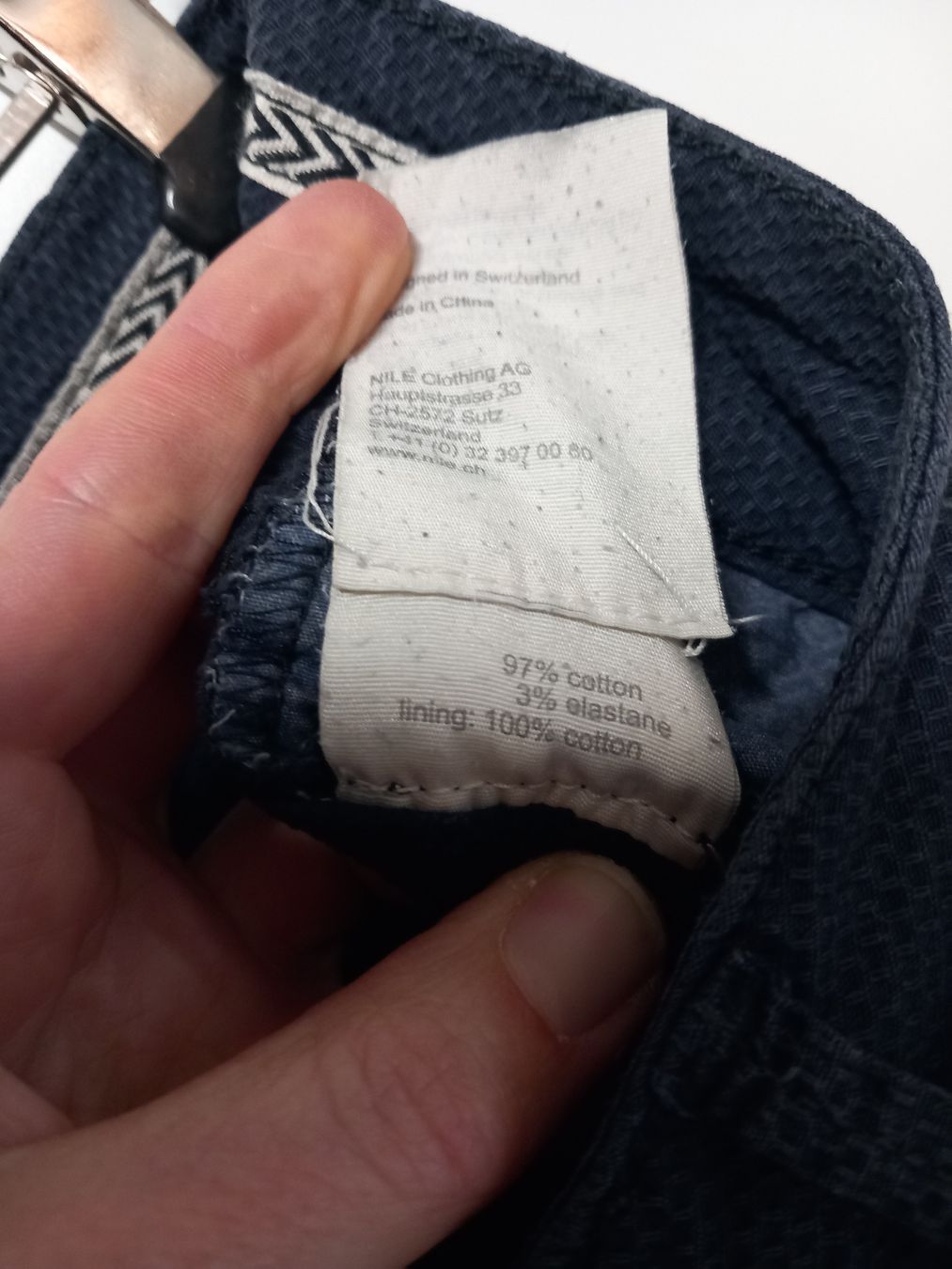 Nile Pantaloni: NILE Hose Gr.S, dunkelblau – Usato da Merligen venduto da muss_haben 6
