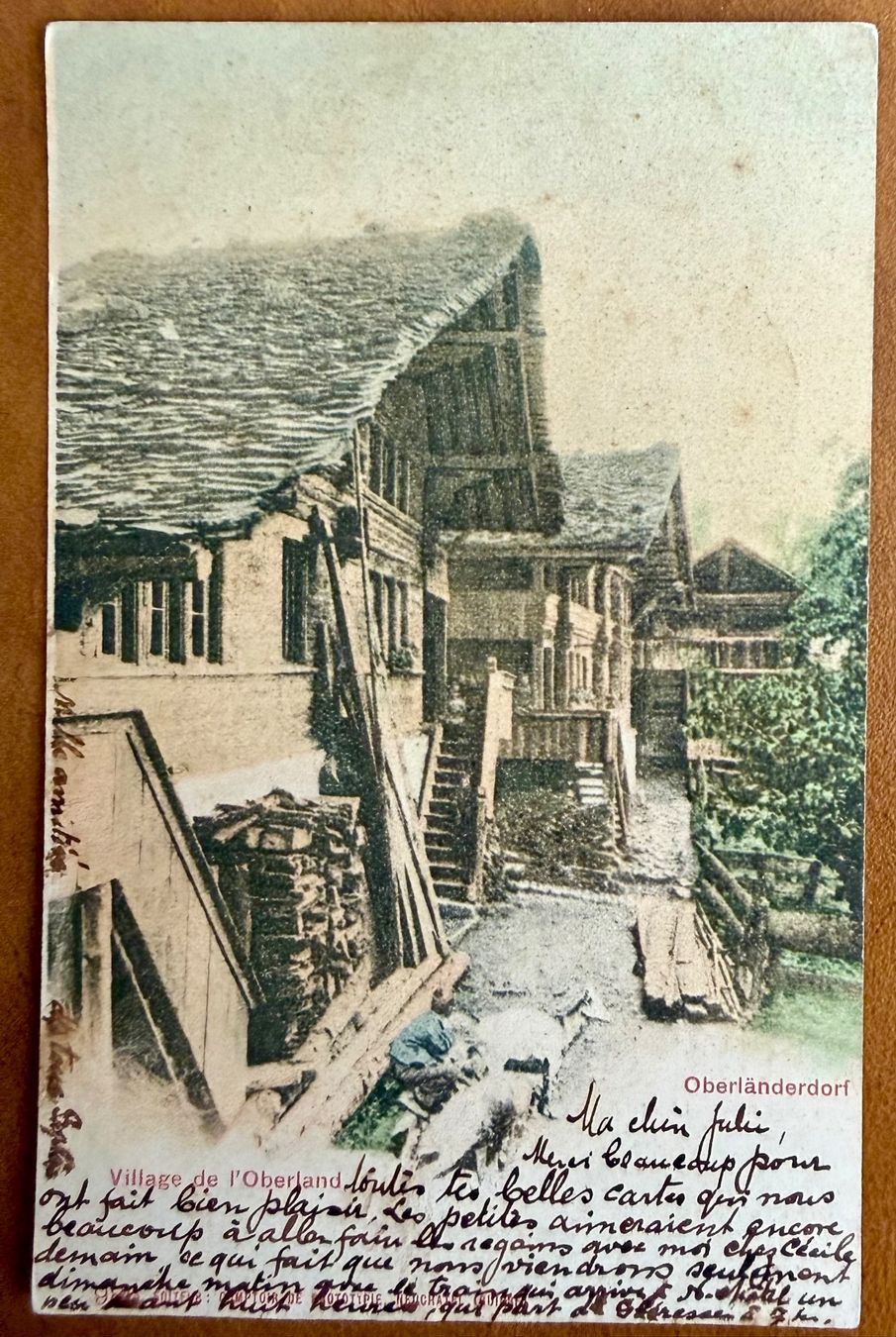 Ansichtskarten: Oberländerdorf - 1901 – Gebraucht aus Lutry von Ediego