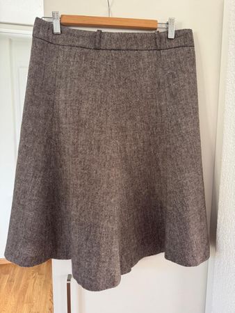 Rock_Herbst Winter mit Wolle. Beige. Gr. 38.