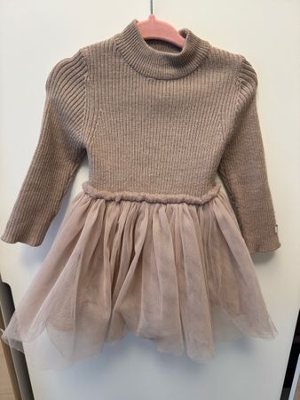Donsje Tüllkleid Lotus, Gr. 9-12Monate, beige