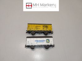 Roco 4305C+D gedeckte Güterwagen Bier Reichsbahn DC H0 OVP