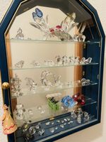 Swarovski Kristallfiguren Sammlung Vitrine Deko Figuren Set