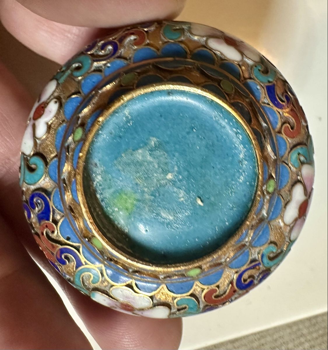 Tutte le decorazioni: Wunderschönes alte Cloisonné Dose, Handarbeit Top! – Usato da Zürich venduto da c_d_r 7