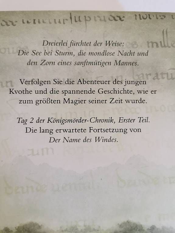 Libri: Die Königsmörderchronik von Patrick Rothfuss – Usato da bern venduto da jeannie2006 4