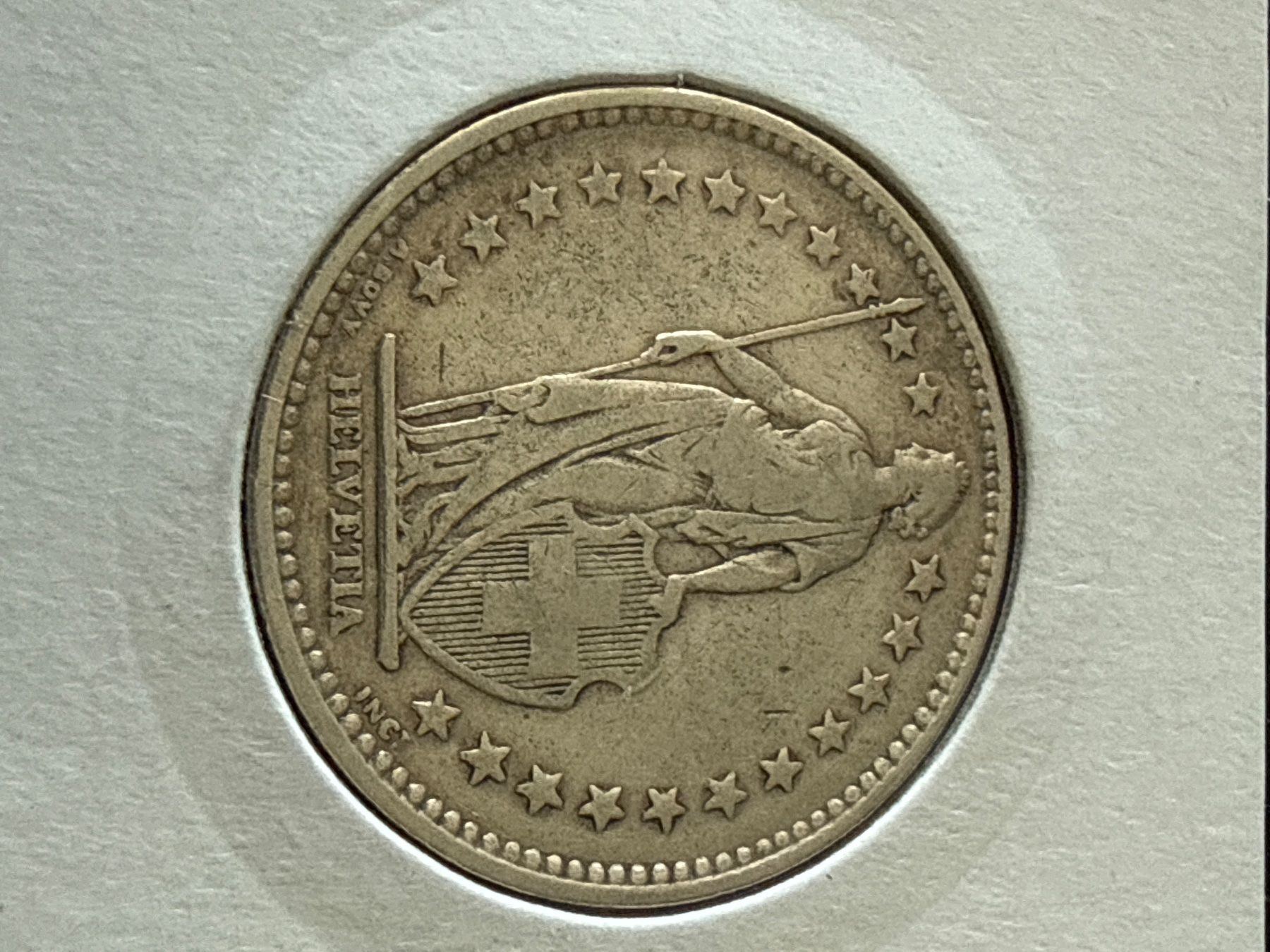 Alle Münzen: Suisse - 2 francs - 1908 - Silver Coin – Gebraucht aus Pully von ta571 2