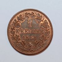 1 Kreuzer 1868 Baden vz-unz