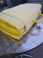 Picknickdecke Gelb gestreift neu mit Etikett