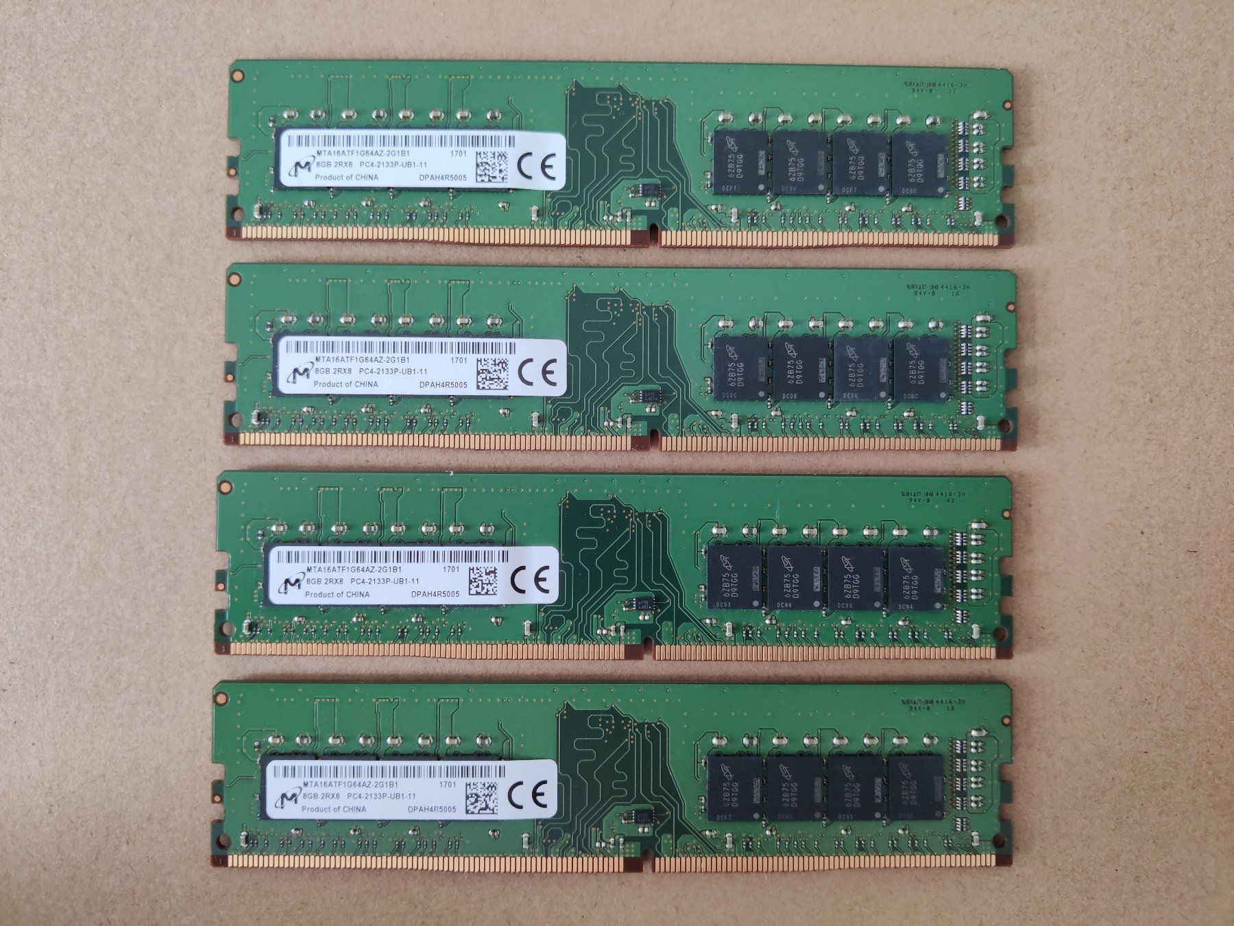 Memoria / RAM: 32Go DDR4 Micron 2133 – Usato da Genève venduto da Rogue-Naboo-21