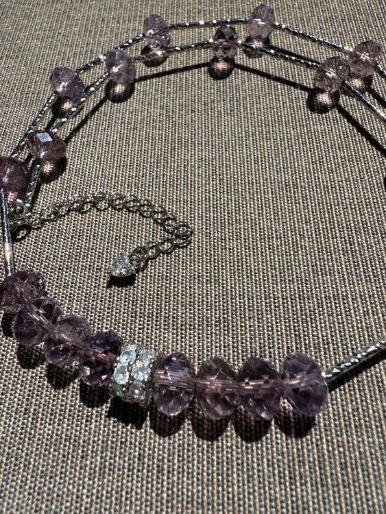Amethyst, Kurzer Strang, Runde Perlen, Facettiert, 6 Mm, 32 Stk