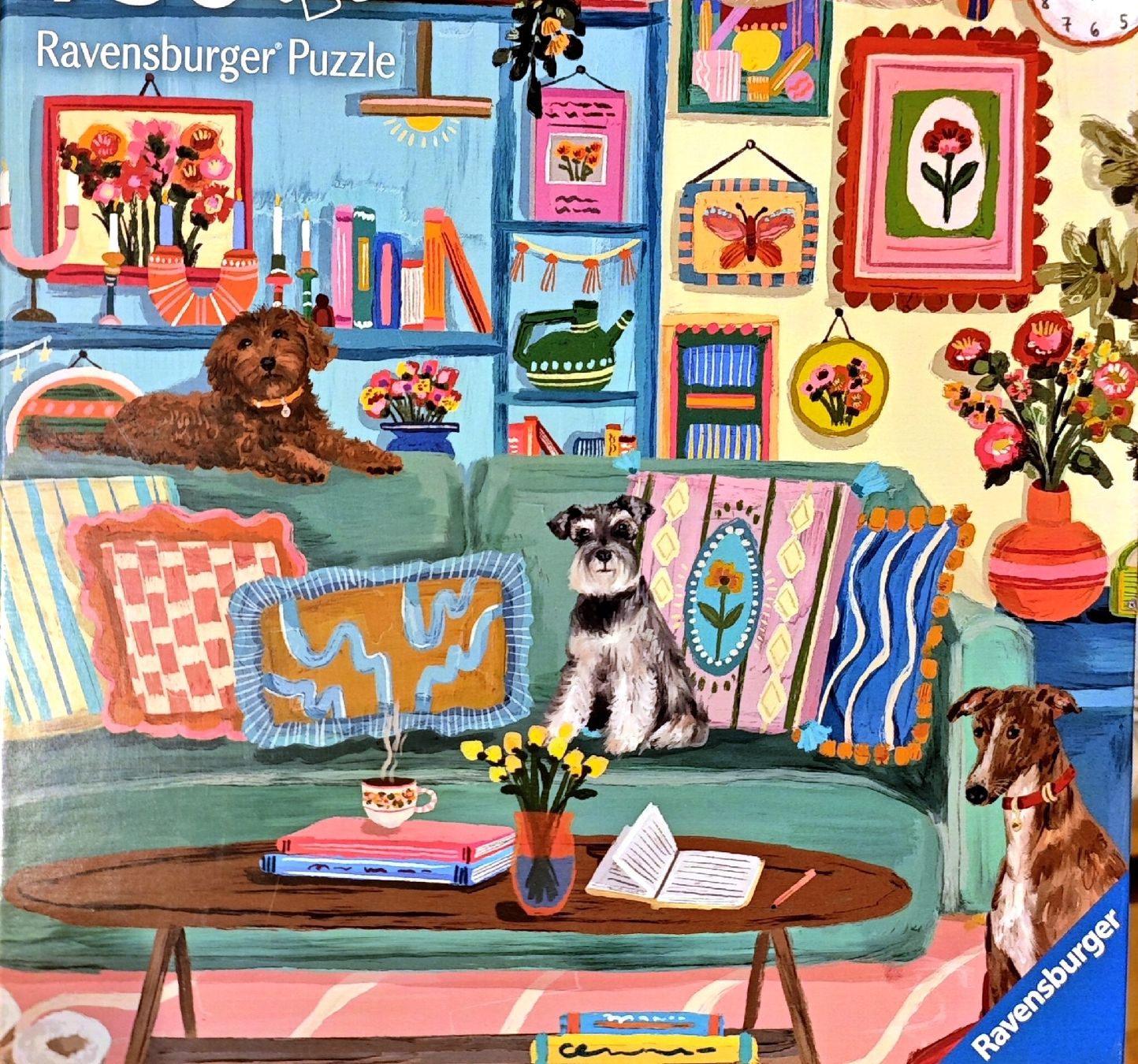 Puzzle: Ravensburger Puzzle Hunde im Wohnzimmer – Usato da Aesch BL venduto da desi1991