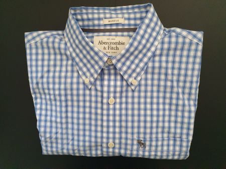 Langarm-Hemd von Abercrombie & Fitch, New York, Gr. M - L