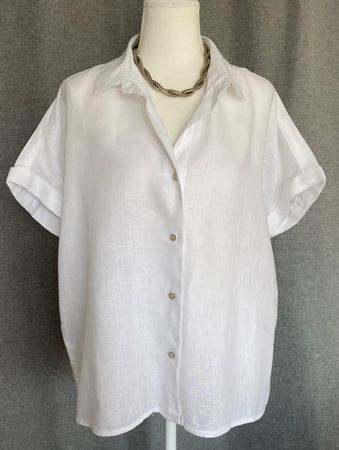 Rachel Zoe Leinenbluse Grösse L