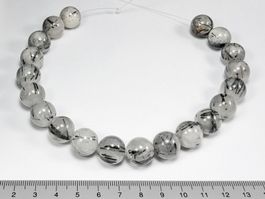 Turmalinquarz Perlen 14mm,  20Stk.