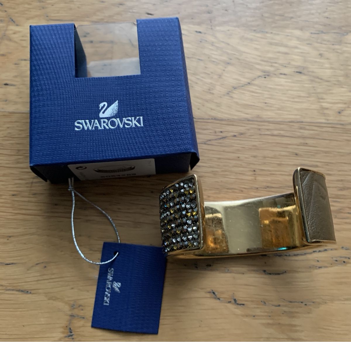Swarovski Bracciali & Braccialetti: Swarovski Armreifen / Gold Farbe – Usato da Biel/Bienne venduto da Katja01112 7