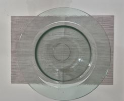 Glasschüssel rund transparent, 34cm guter Zustand