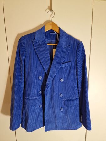 COS Damen Cord-Blazer Royalblau Gr. 34 – Neu mit Etikett