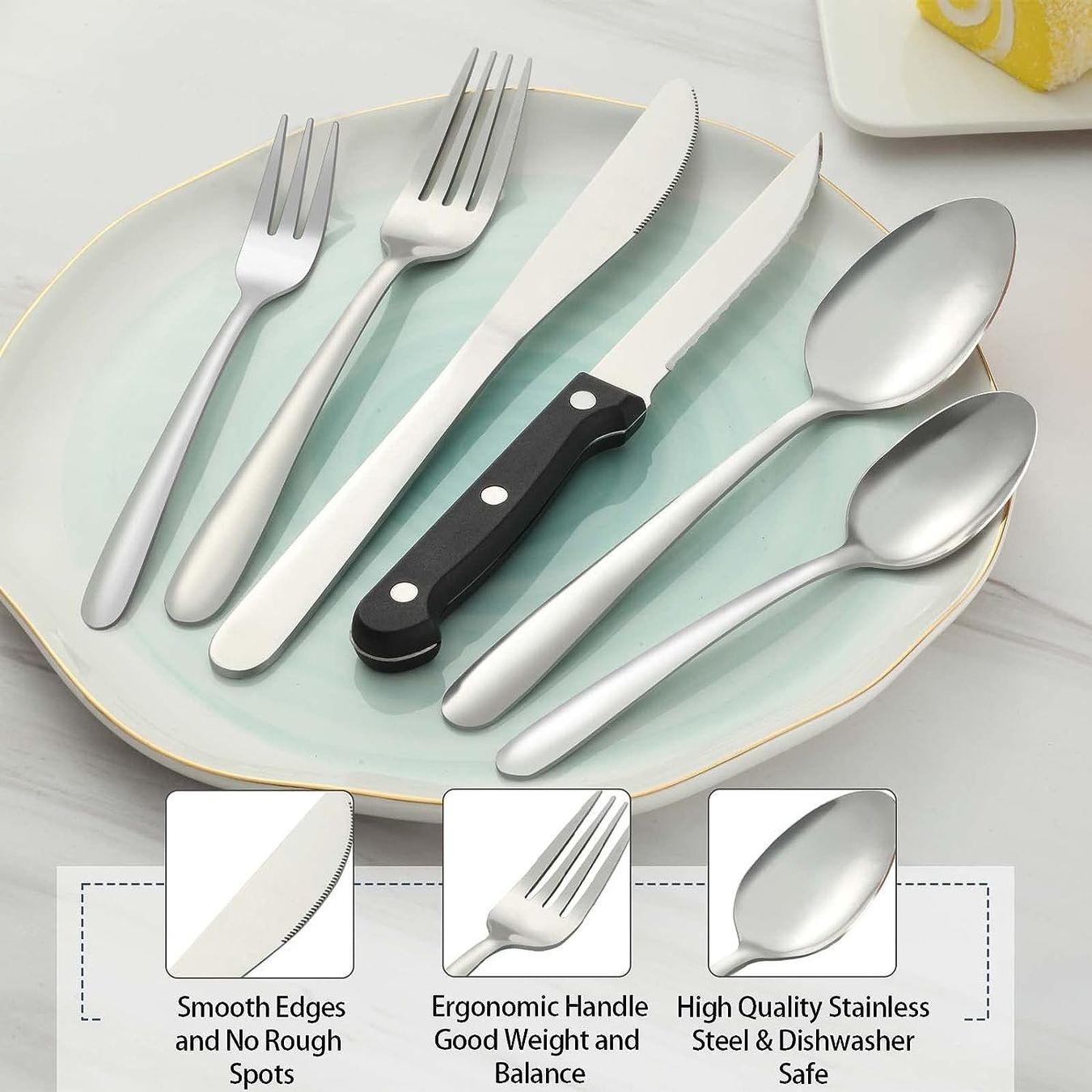 Set di posate: Besteckset mit Steakmesser, 36 teilig – Nuovo e nell'imballaggio originale da Nuglar venduto da SaleRitter 4