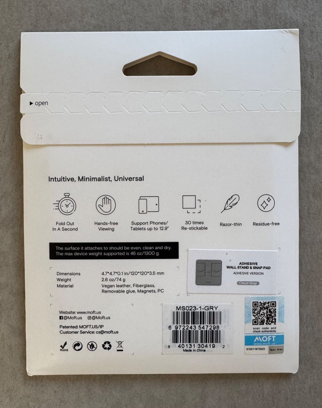 Altro per computer & reti: MOFT - Wall Stand & Snap Pad - iPad Wandhalterung - Neu – Nuovo e nell'imballaggio originale da Chur venduto da Gormuur 1