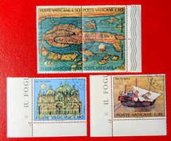 VATIKAN VENEZIA RETTET VENEDIG AUS BOGEN 1972 ET VOLLGUMMI