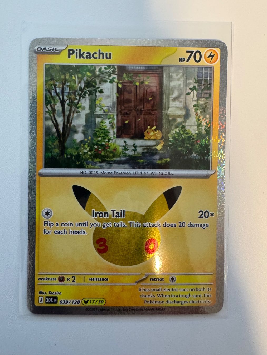 Pokémon Cartes à collectionner: Pokemon Pikachu 039/128 30th Celebrations – Neuf (Voir description) à Winterthur par hershanking