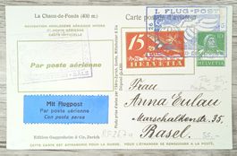 TR10 Carte Postale + Timbre Suisse 1926