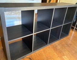 IKEA Kallax Regal schwarz 8 Fächer