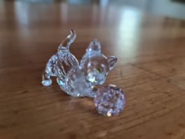 Swarovski Figur Katze mit Ball