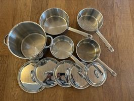 Kochtöpfe-Set Edelstahl 5 Stück 🧑🏻‍🍳🧑🏻‍🍳🧑🏻‍🍳