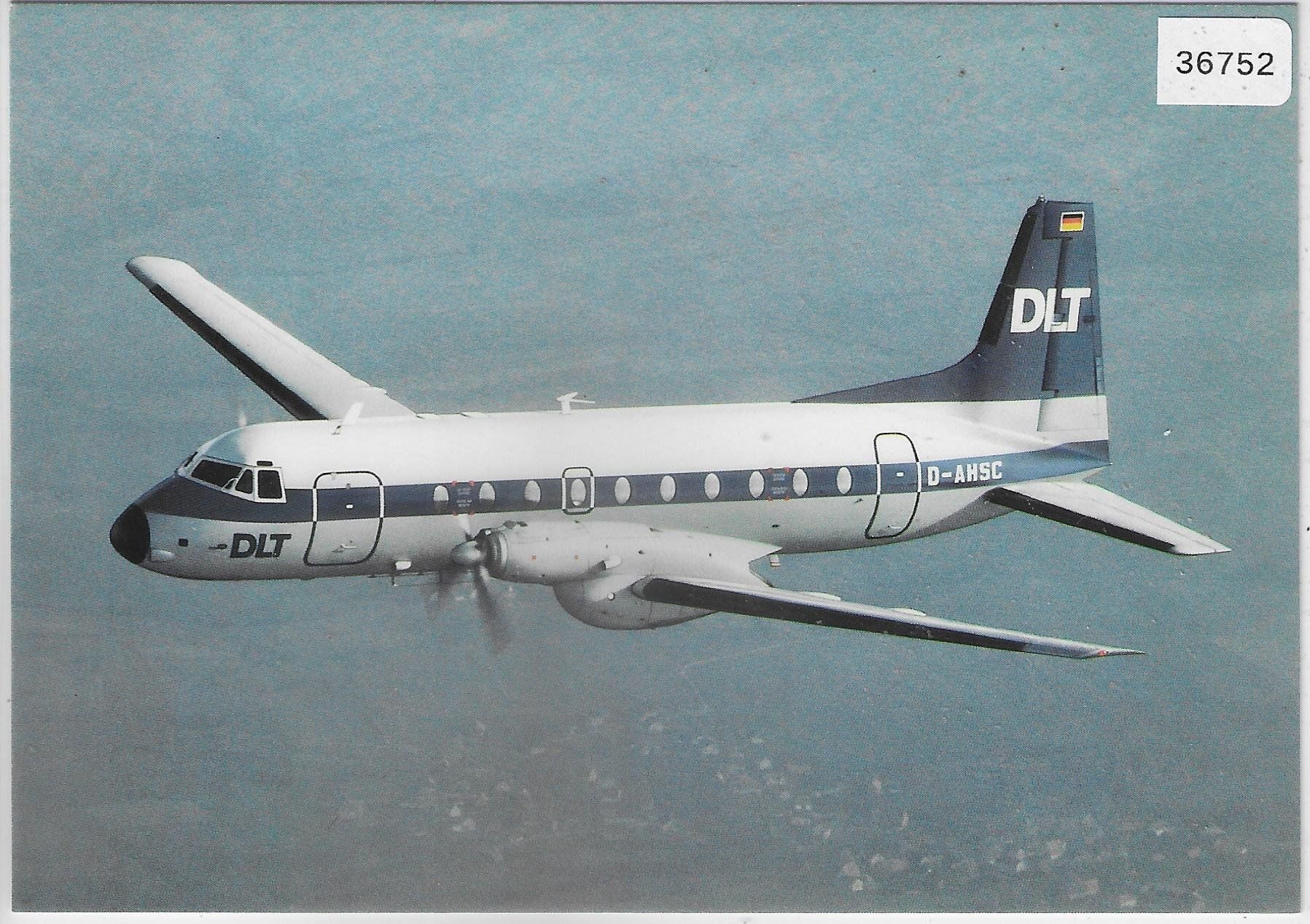 Cartes postales: Flugzeug DLT HS 748 – D'occasion à Ettingen par Kartenplanet