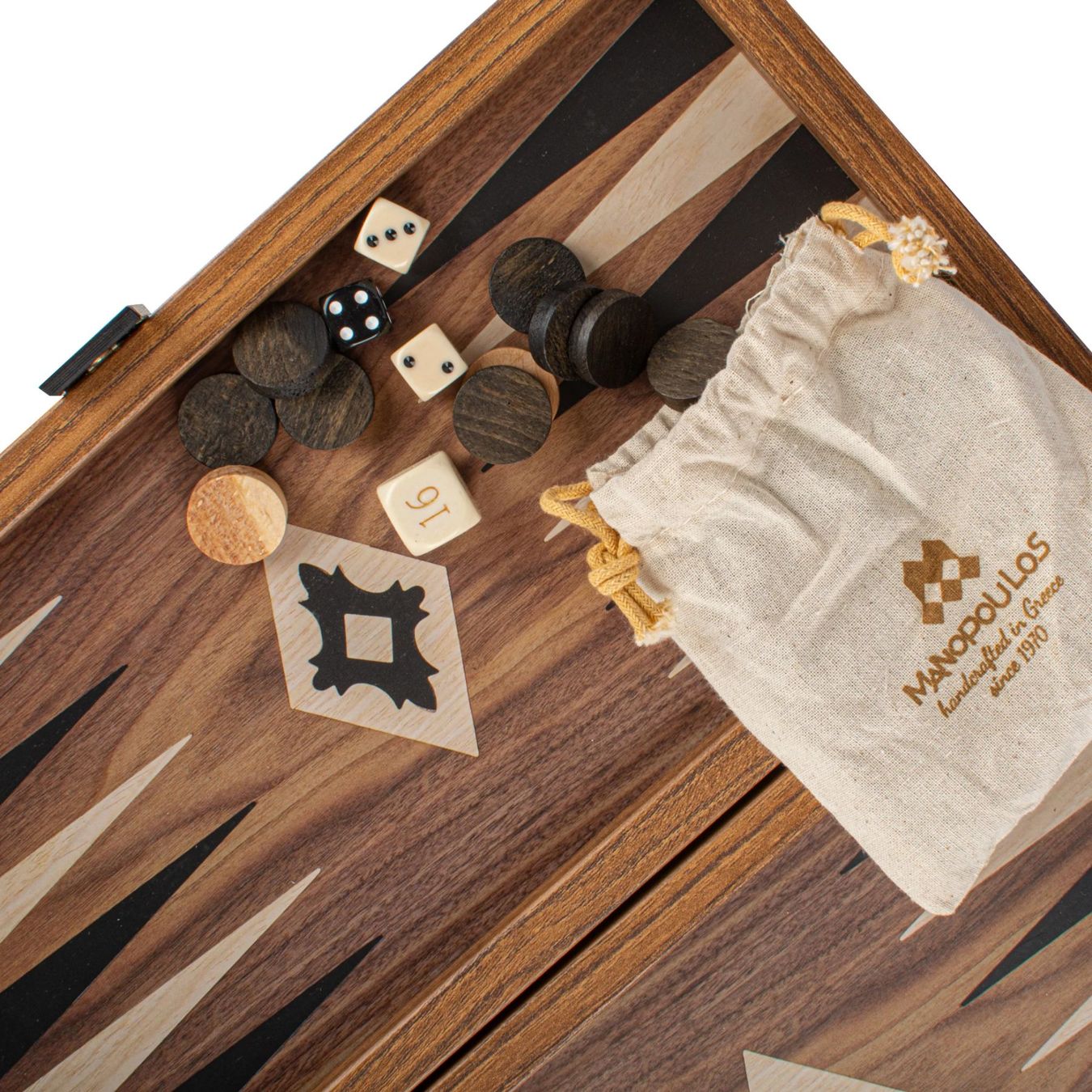 Giochi: Backgammon en bois de réplique de noyer ( NEUF ) – Nuovo e nell'imballaggio originale da Meyrin venduto da ChiaraMania 4