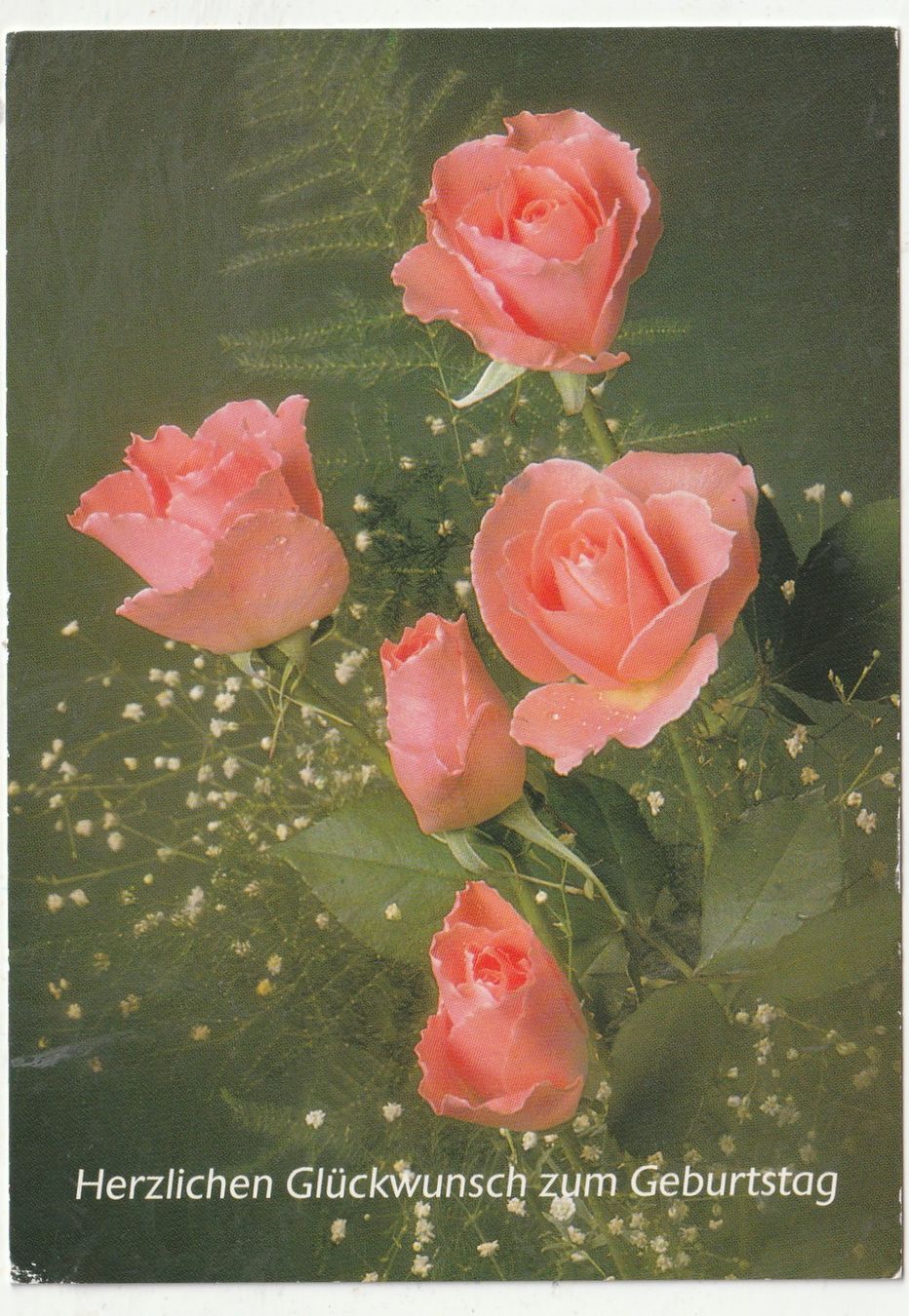 Ansichtskarten: Blumen Grusskarte – Gebraucht aus Lumbrein von made02