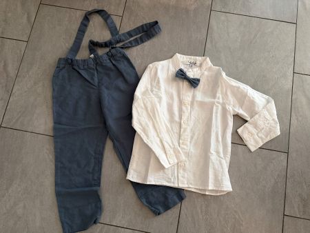 Festliches Set - Hose/Hemd/Fliege - Grösse 116 - Lubukidz
