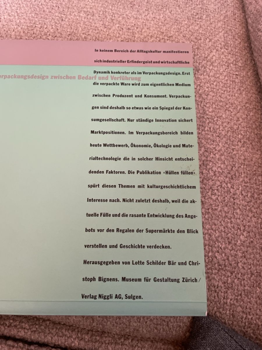 Libri: Buch "Hüllen füllen" Verpackungsdesign  – Usato da Oberwil BL venduto da another-day-of-sun 9