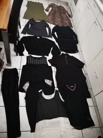 (c10).  11 x Marken Kleiderpaket gr. L Guess, SISLEY...