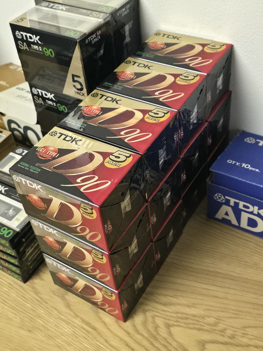 Musicassette: TDK D 90 - 5-PACK - TYPE I - 1995 - HIGH PRECISION - NOS OVP – Nuovo e nell'imballaggio originale da Dietlikon venduto da litisop 2