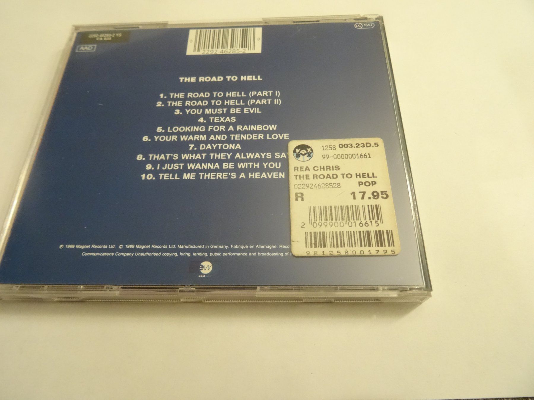CD: Chris Rea - The Road to Hell CD – Usato da Olten venduto da Disc-Ausverkauf 1
