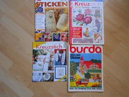 4 Hefte Kreuzstiche schöne Hefte