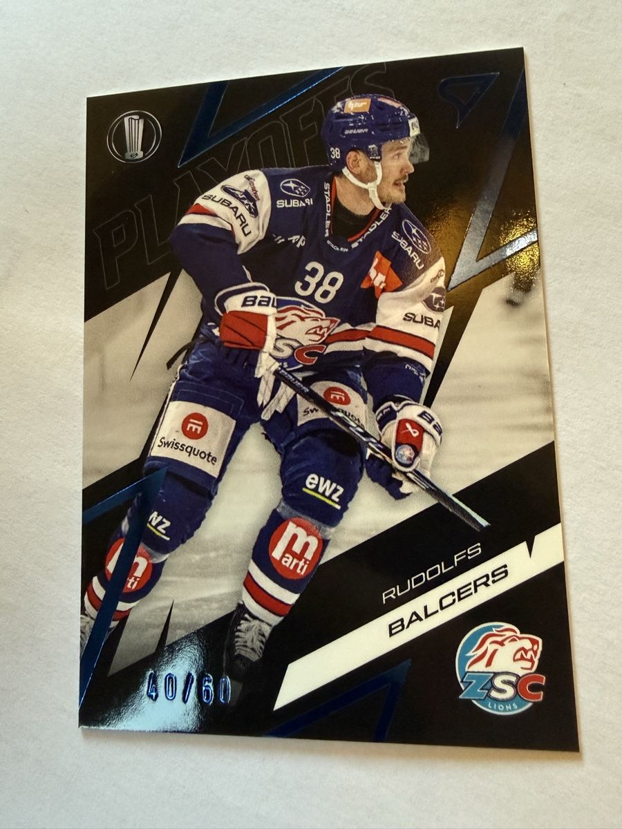 Sportzoo Carte collezionabili: 40/60 - Rudolfs Balcers - ZSC Lions – Nuovo e nell'imballaggio originale da Réchy venduto da Leeroy1998