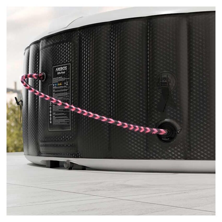 Whirlpool: Spa Pool Santorini rund mit LED 2400W – Nuovo (secondo la descrizione) da Nebikon venduto da warendiscount 2