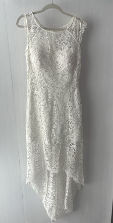 Elegantes weißes Spitzenkleid SALE