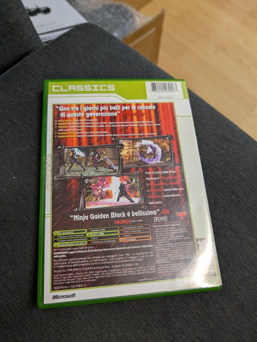 Giochi: Ninja Gaiden black Microsoft Xbox – Usato da Giubiasco venduto da Ticinerd 1