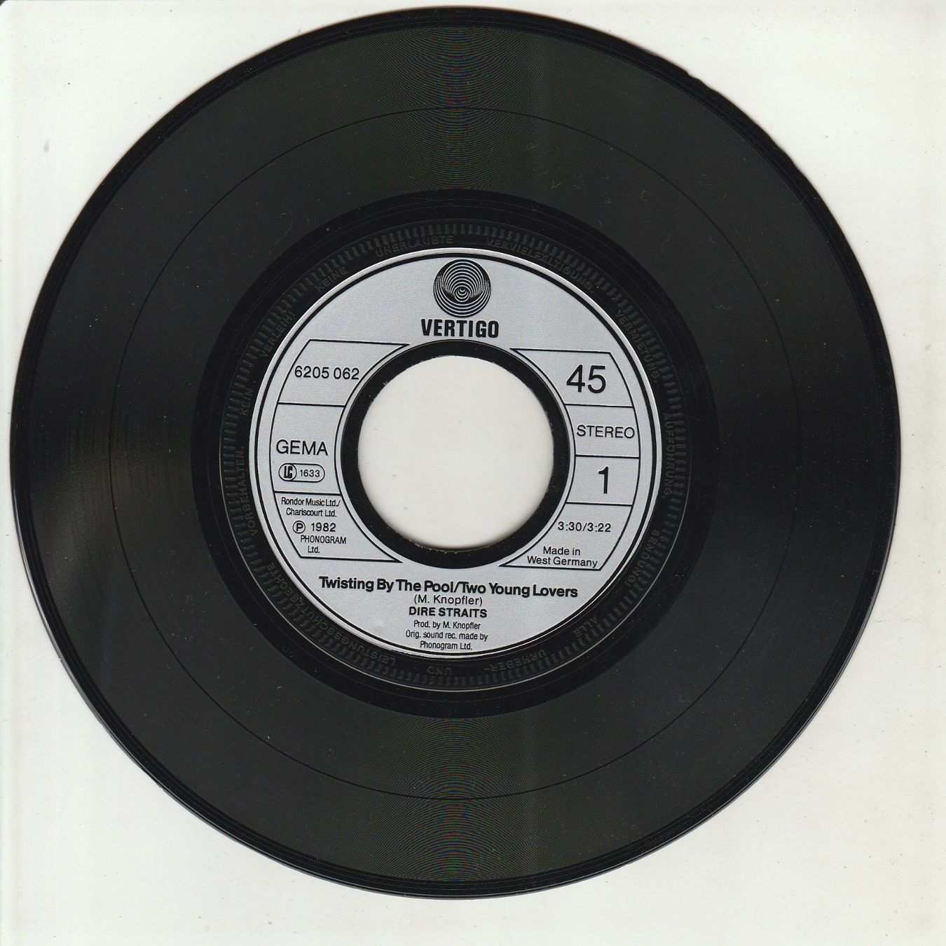 Schallplatten: Dire Straits - Twisting by the Pool 7" Vinyl 1982 – Gebraucht aus Tübach von JamesStone 2