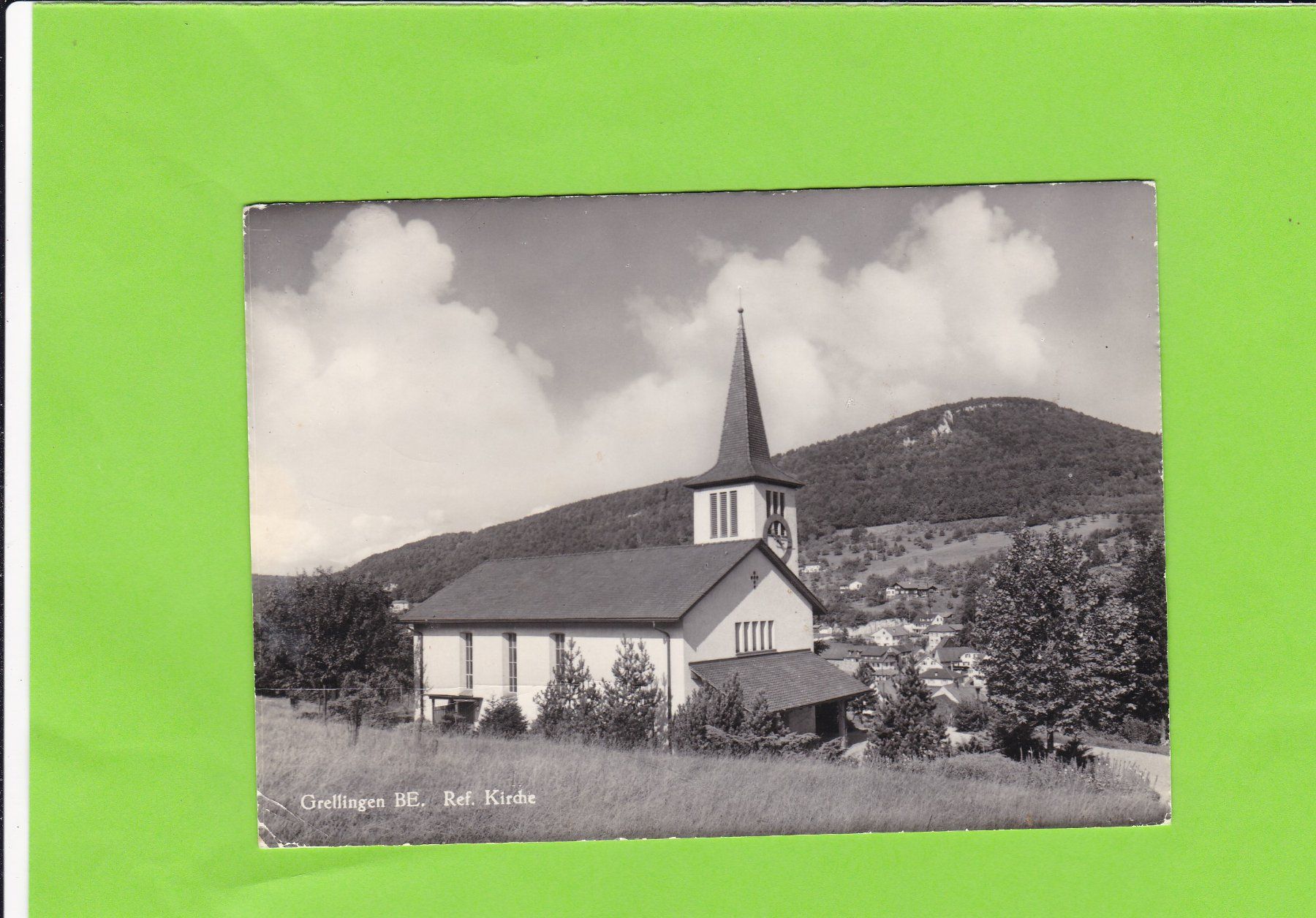 Cartoline postali: Grellingen BE, Ref. Kirche – Usato da St. Peterzell venduto da neckertal