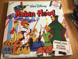 Disney Schallplatten Bilderbuch Robin Hood 1978 TOP