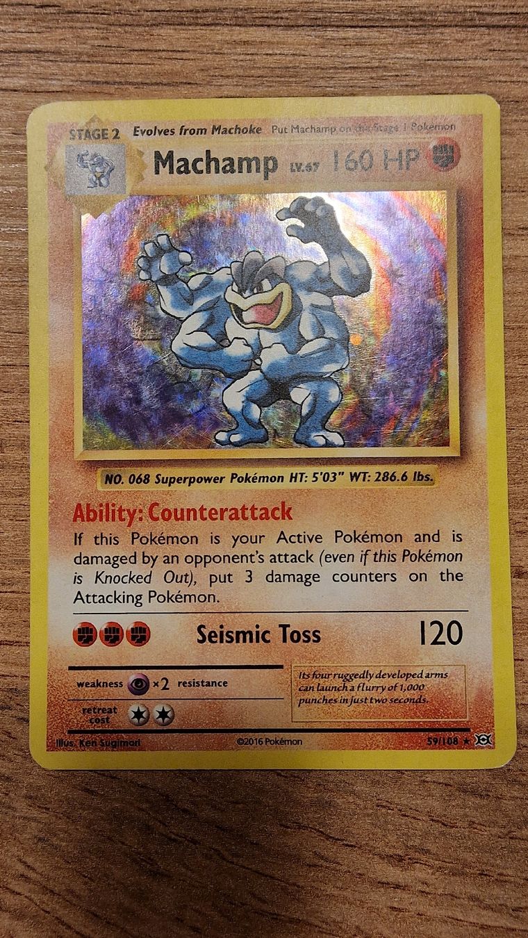 Pokémon Carte collezionabili: Carte Pokémon Machamp 8/102  Holo - Série XY Evolution. – Nuovo e nell'imballaggio originale da Bassins venduto da Rooikat7
