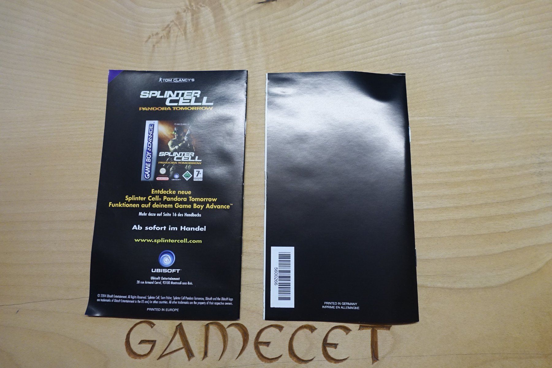 Nintendo Giochi: Tom Clancy's Splinter Cell: Pandora Tomorrow – Usato da Steinach venduto da Gamecet 5